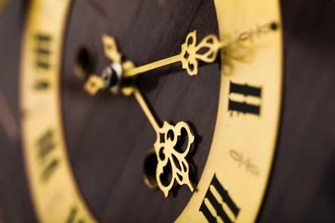 Antique looking clock dial Stock Photos