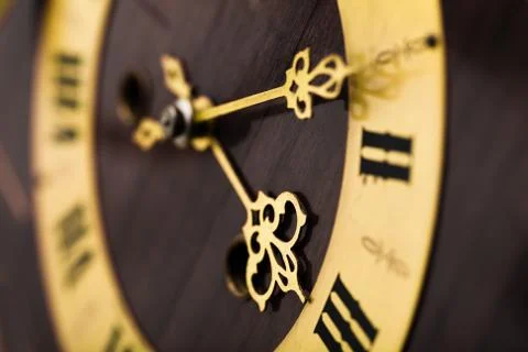 Antique looking clock dial Stock Photos