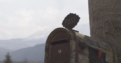 Antique mail box Stock Footage 89974863