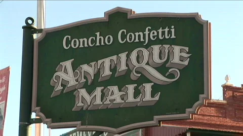 Antique mall sign Stock Footage 567352