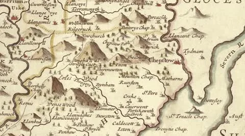 Antique Map pans and Compass Rose Stockbeeldmateriaal 12614041