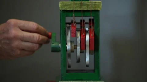 Antique mechanical programmer Stock Footage 329670383