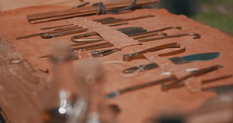 Antique Medical Instruments Stock-Footage 163156479