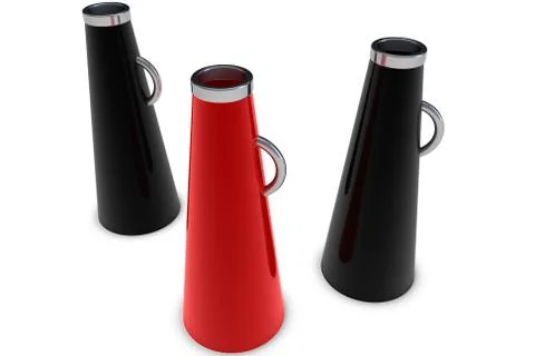 Antique megaphone Stock Illustration