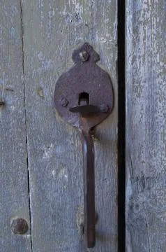 Antique metal heck Stock Photos