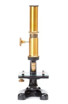 Antique microscope Stockfoto's