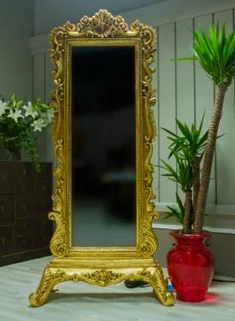 Antique mirror Stock Photos