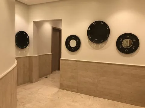 Antique mirrors on the wall Stock Photos