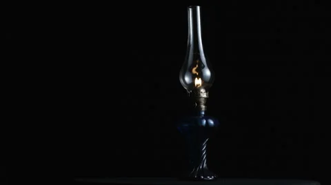 Antique Oil Latern Stock Footage 42399764