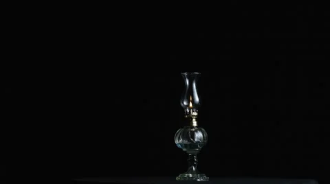 Antique Oil Latern Stock Footage 42412092