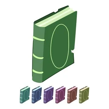 Antique old book vector cartoon graphic Stock Illustration