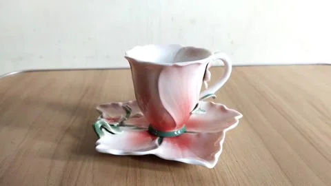 Antique old cup Stock Footage 208887777