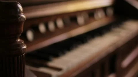 Antique Organ Stock Footage