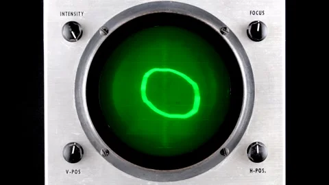 An antique oscilloscope Vídeos de archivo 333976586