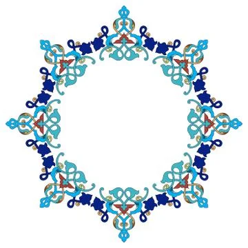 Antique Ottoman borders and frames series forty four Stock Illustration