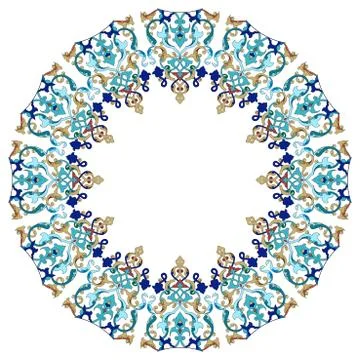 Antique Ottoman borders and frames series forty one Stock Illustration