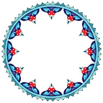 Antique Ottoman borders and frames series sixteen Stock Illustration