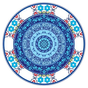 Antique Ottoman borders and frames series fourteen Stock Illustration