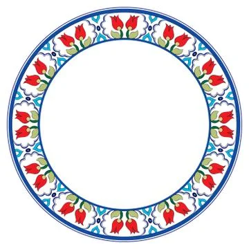 Antique Ottoman borders and frames series one Stock Illustration