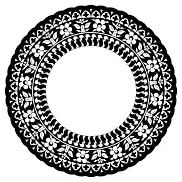 Antique Ottoman borders and frames series thirty four Stock Illustration
