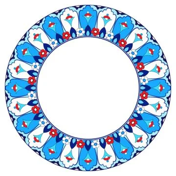 Antique Ottoman borders and frames series thirty nine Illustrazione stock