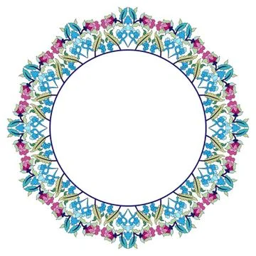 Antique Ottoman borders and frames series thirty  three Illustrazione stock