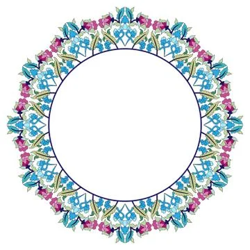 Antique Ottoman borders and frames series thirty three Stock Illustration