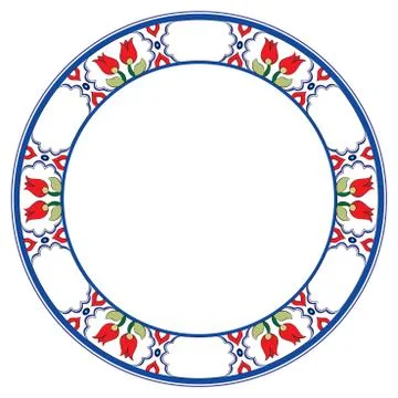 Antique Ottoman borders and frames series three Stock Illustration