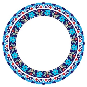 Antique Ottoman borders and frames series thirty Stock Illustration