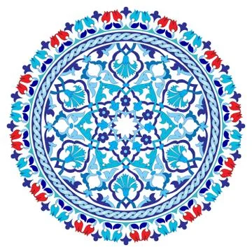 Antique Ottoman borders and frames series twenty five Stock Illustration