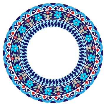 Antique Ottoman borders and frames series twenty nine Stock Illustration