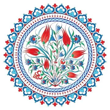 Antique Ottoman borders and frames series twenty four Illustrazione stock