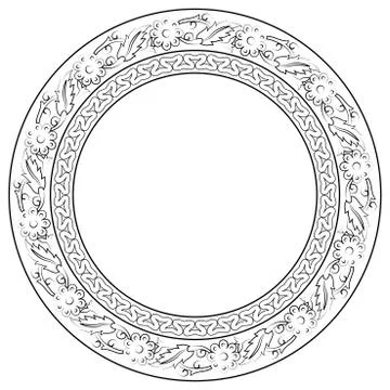 Antique Ottoman borders and frames series twenty seven Stock Illustration