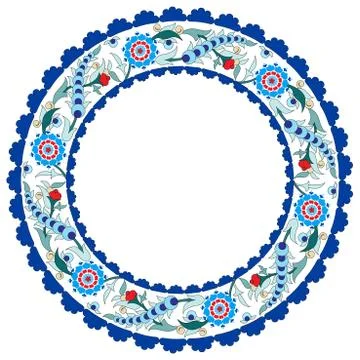 Antique Ottoman borders and frames series twenty one Stock Illustration