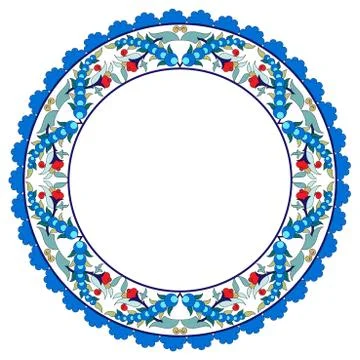 Antique Ottoman borders and frames series twenty two Stock Illustration