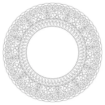 Antique Ottoman borders and frames series thirty two Stock-Illustration