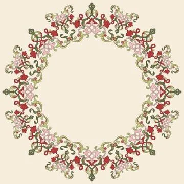 Antique Ottoman borders and frames series forty six Stock Illustration