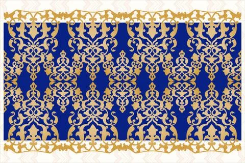 Antique Ottoman borders and frames series fifty seven Stock Illustration