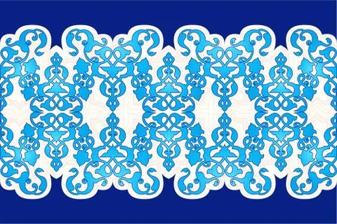 Antique Ottoman borders and frames series fifty nine Stock Illustration