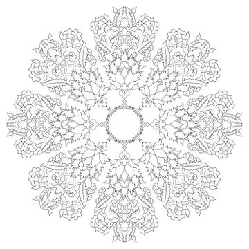 Antique ottoman turkish pattern vector design nineteen Stock Illustration