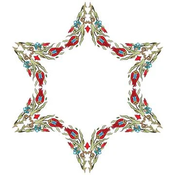 Antique ottoman turkish pattern vector design fifteen Stock Illustration