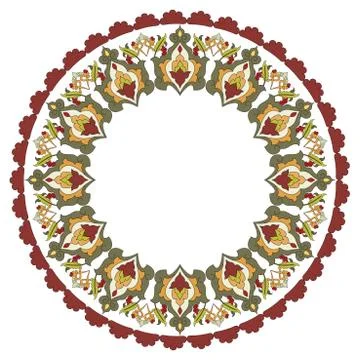 Antique ottoman turkish pattern vector design twenty five Stock Illustration