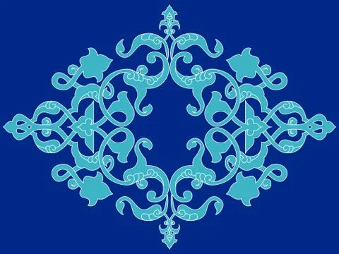Antique ottoman turkish pattern vector design twenty three Stock Illustration