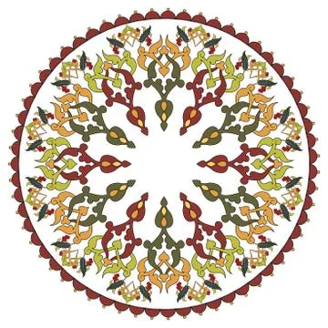 Antique ottoman turkish pattern vector design twenty seven 스톡 일러스트