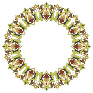 Antique ottoman turkish pattern vector design twenty six 스톡 일러스트