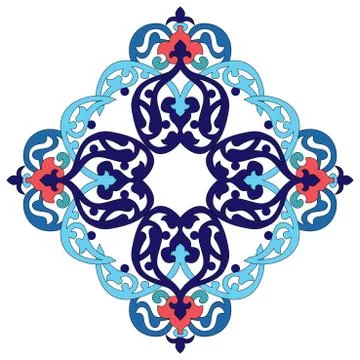 Antique ottoman turkish pattern vector design two Stock Illustration