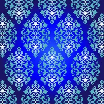 Antique ottoman turkish pattern vector design fifty Stock Illustration