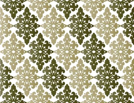 Antique ottoman turkish pattern vector design fourty four Stock Illustration