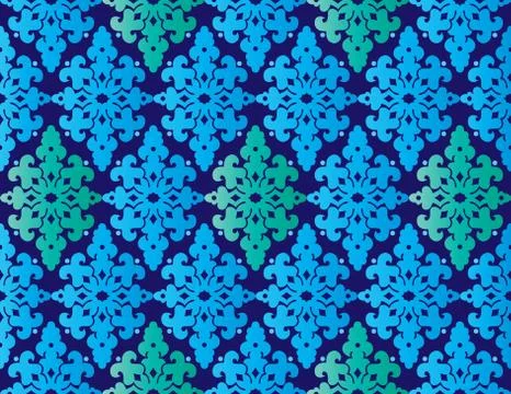 Antique ottoman turkish pattern vector design fourty two Stock Illustration