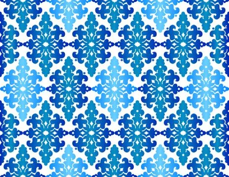 Antique ottoman turkish pattern vector design fourty three Stock Illustration